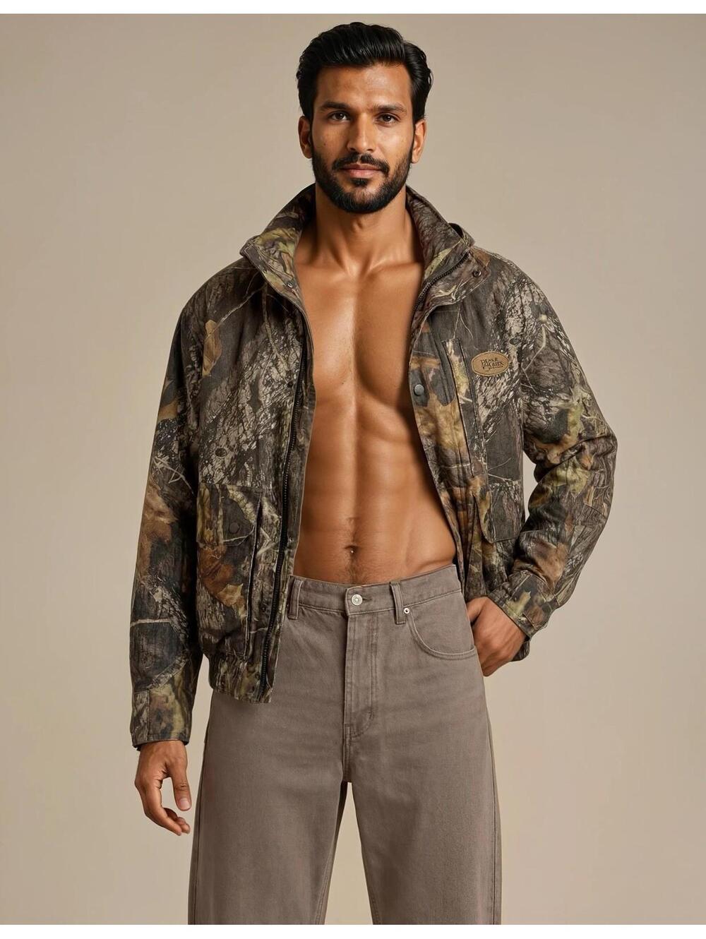 Camo Bear Creek Outfitters Coat Mens Medium Hunting Outdoors Mossy  Oak New Brea